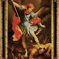 Small Saint Michael the Archangel Lithophane 3D Printing 150217
