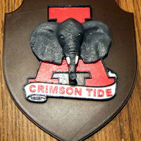 Small Alabama Crimson Tide Plaque 3D Printing 150225