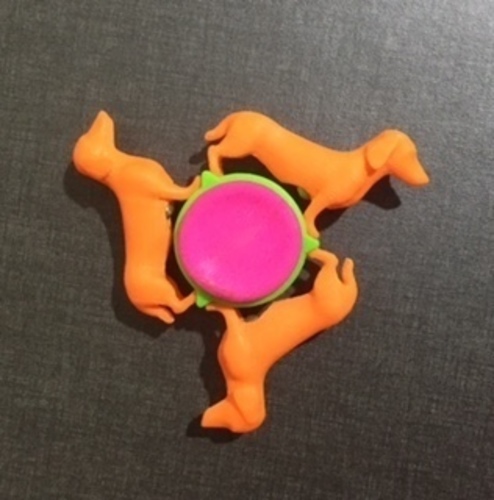Dachshund fidget spinner 3D Print 150296