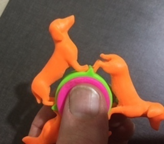 Dachshund fidget spinner 3D Print 150297