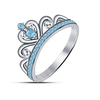 Small 3D Jewelry CAD Model Of Beautiful Crown Ring 3D Printing 150350
