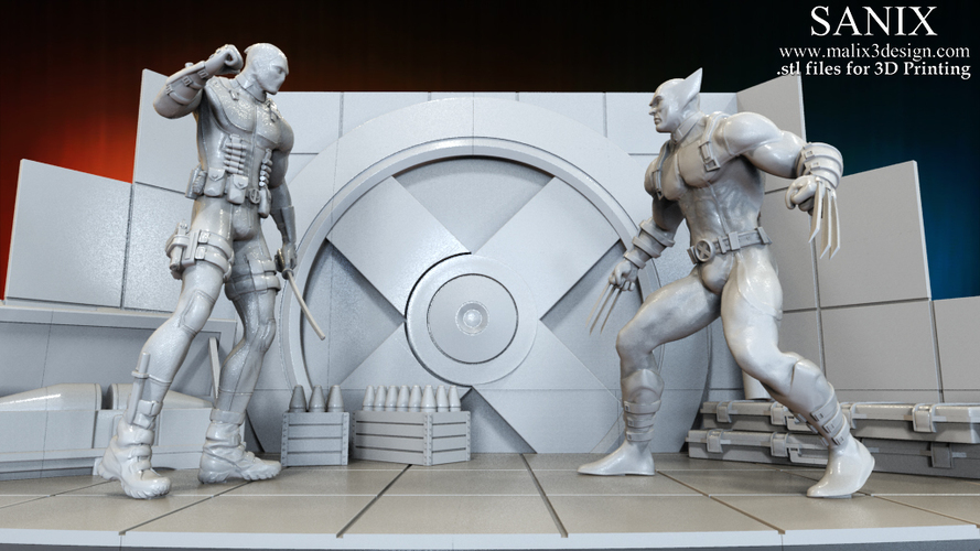 X-MEN Diorama - Wolverine / 3D model for 3D Printing  3D Print 150389