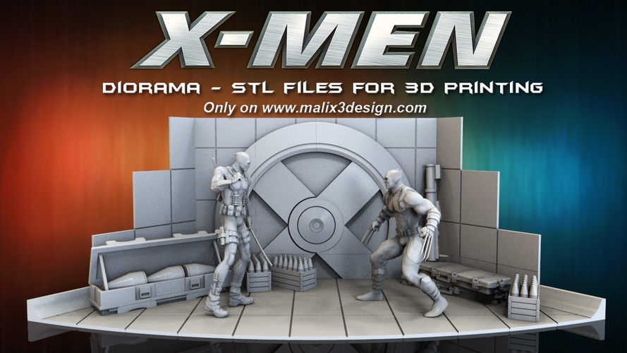 X-MEN Diorama - Wolverine / 3D model for 3D Printing  3D Print 150390