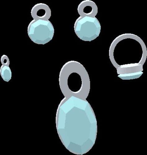 get the whole lara set of printable jewelry best in colour x3d a 3D Print 15044