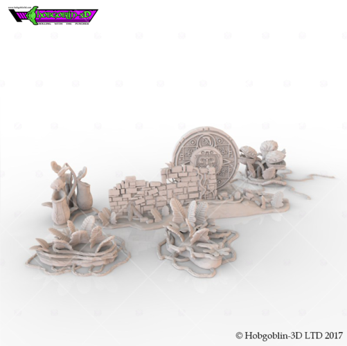HG3D Bizarre Botanical Pack 3D Print 150555 HG3D Bizarre Botanical Pack 3D Print 150555