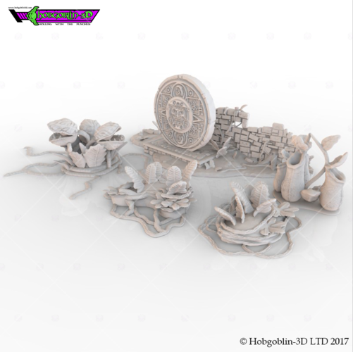 HG3D Bizarre Botanical Pack 3D Print 150556 HG3D Bizarre Botanical Pack 3D Print 150556