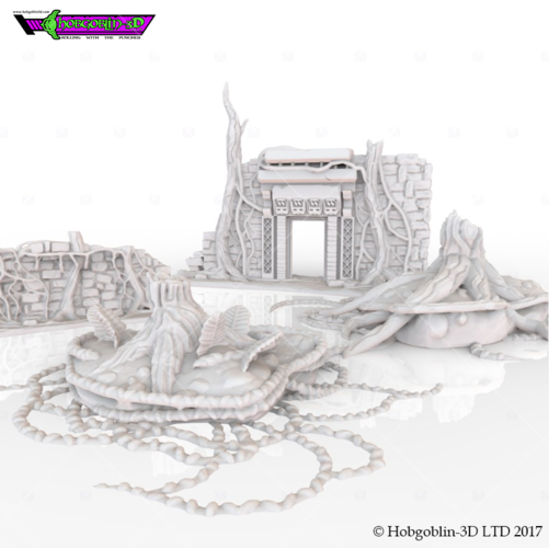 HG3D Overgrown Ruins Pack 3D Print 150567 HG3D Overgrown Ruins Pack 3D Print 150567