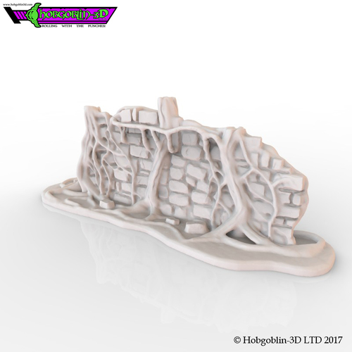HG3D Overgrown Wall 3D Print 150568 HG3D Overgrown Wall 3D Print 150568