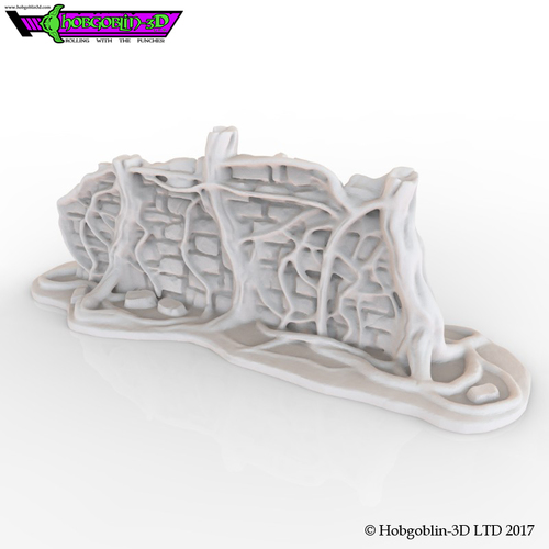 HG3D Overgrown Wall 3D Print 150570 HG3D Overgrown Wall 3D Print 150570