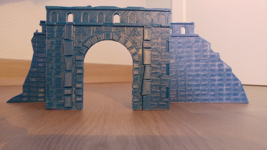Village broken wall and door (Warhammer Scenography) 3D Print 150599