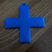 Small Simple Cross Keyfob / Keyring 3D Printing 151281