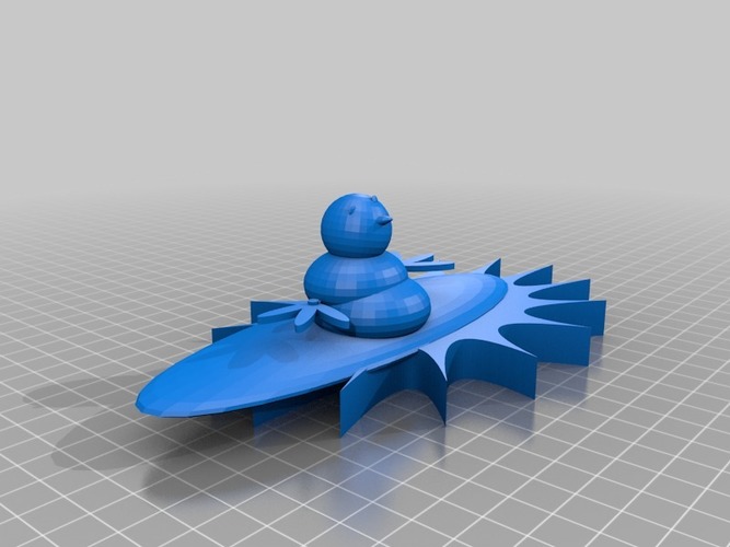 surfing snowman 3D Print 15129 surfing snowman 3D Print 15129