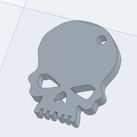 Small Skull Keychain - portachiavi teschio 3D Printing 151449