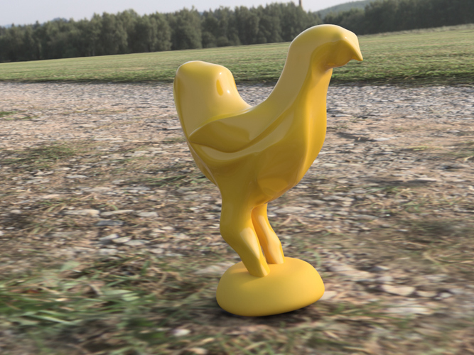 Space Chicken 3D Print 151468 Space Chicken 3D Print 151468