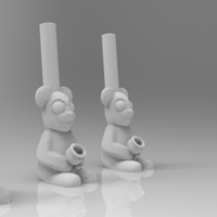Small Honey Bear Bong 3D Printing 151544