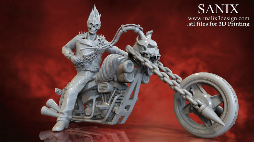 Ghost Rider - 3D Model for 3D Printing 3D Print 151601
