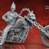 Small Ghost Rider - 3D Model for 3D Printing 3D Printing 151601