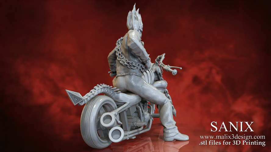 Ghost Rider - 3D Model for 3D Printing 3D Print 151608
