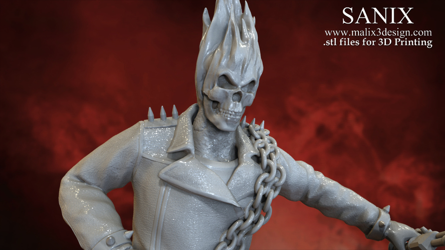 Ghost Rider - 3D Model for 3D Printing 3D Print 151609