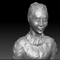 Small Women Bust 3D Printing 151696