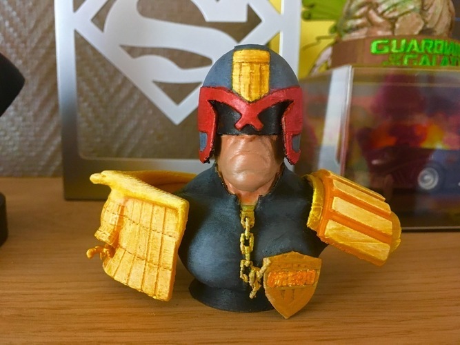 Judge Dedd bust 3D Print 152273 Judge Dedd bust 3D Print 152273