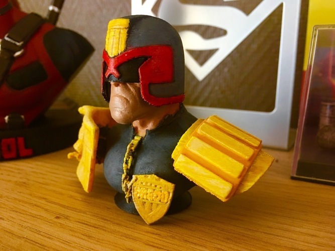 Judge Dedd bust 3D Print 152274 Judge Dedd bust 3D Print 152274