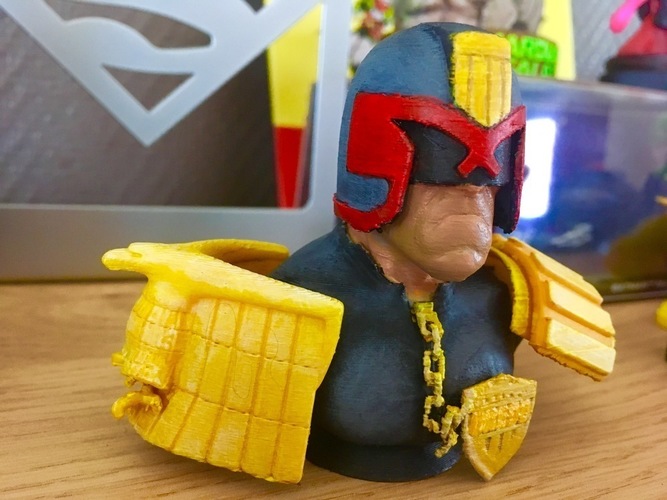 Judge Dedd bust 3D Print 152275 Judge Dedd bust 3D Print 152275