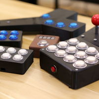 Small Arcade Button Controller Box 3D Printing 152638