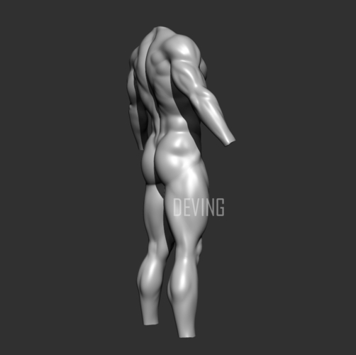 Batman muscle body for Muscle Suit Cosplay 3D Print 152651