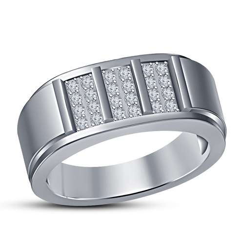 Fashion Jewelry 3D CAD Model For Mens Ring 3D Print 153008