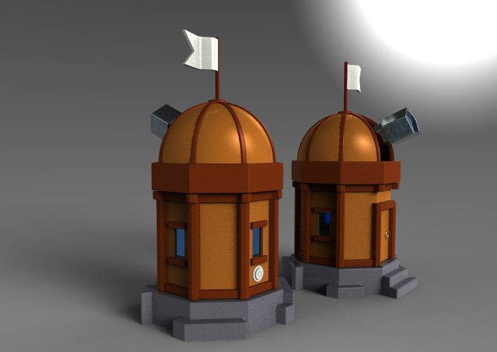 Mechanical Observatory 3D Print 153033 Mechanical Observatory 3D Print 153033