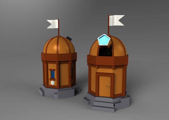 Mechanical Observatory 3D Print 153034 Mechanical Observatory 3D Print 153034