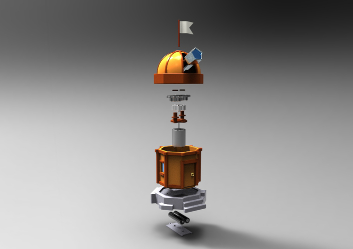 Mechanical Observatory 3D Print 153035 Mechanical Observatory 3D Print 153035
