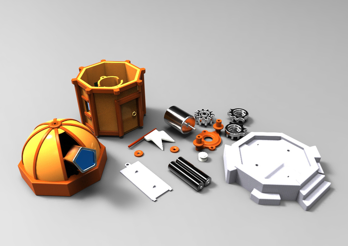 Mechanical Observatory 3D Print 153041 Mechanical Observatory 3D Print 153041