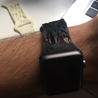 Small Apple watch band 42mm voronoi style 3D Printing 153069
