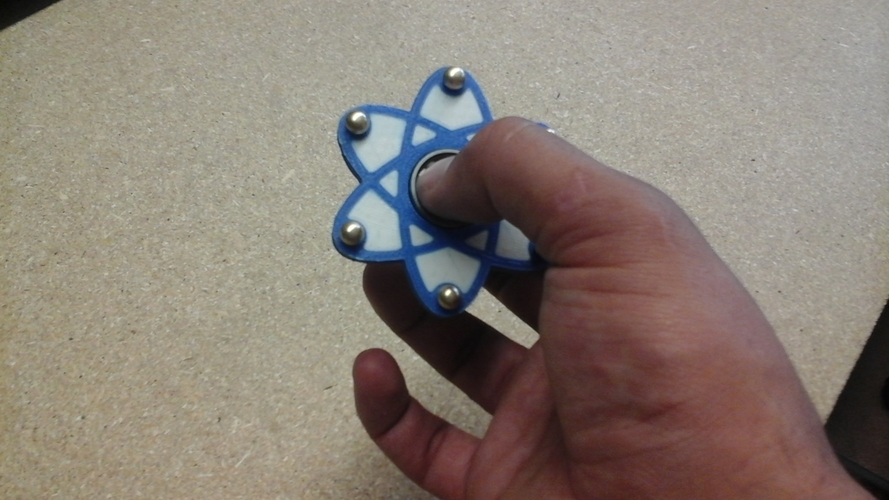 Atomic Fidget Spinner 3D Print 153309
