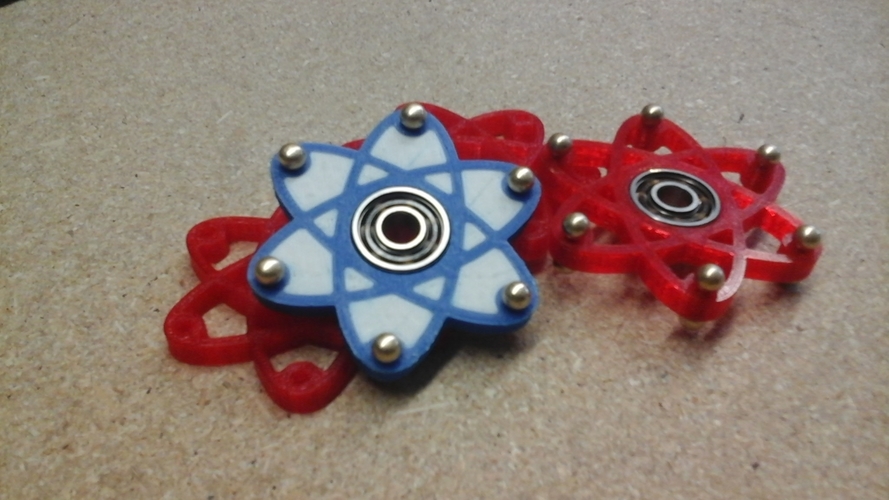 Atomic Fidget Spinner 3D Print 153314