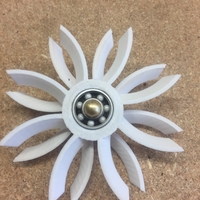 Small Contra-Rotating Turbine Fidget Spinner 3D Printing 153363