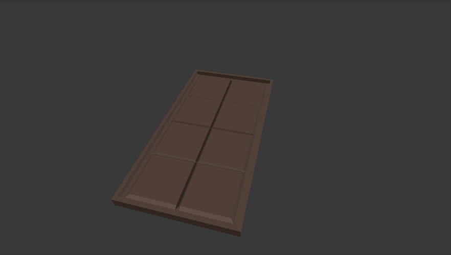 Chocolate Bar Mould 3D Print 153474