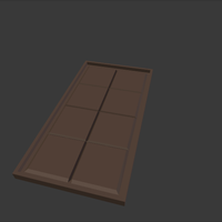 Small Chocolate Bar Mould 3D Printing 153474