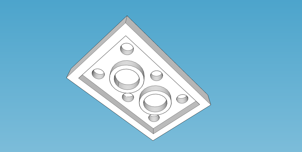 LEGO Brick-2X3-S 3D Print 153584 LEGO Brick-2X3-S 3D Print 153584