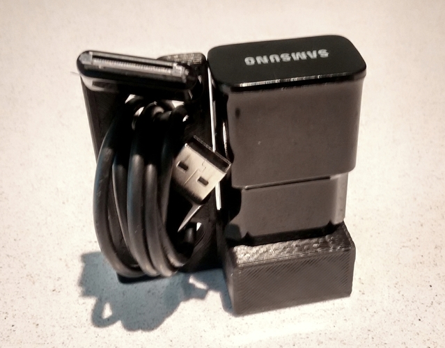 Charger/cord holder 3D Print 153639 Charger/cord holder 3D Print 153639