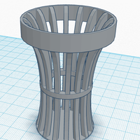 Small Fancy Garbage Bin 3D Printing 153731