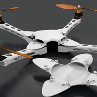 Small IX400 Quadcopter casing 3D Printing 153834
