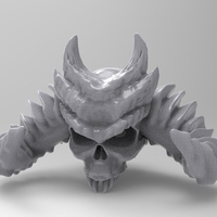 Small Devil Skull 3D Printing 154331
