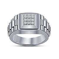 Small Jewelry 3D CAD Model For Gents Ring In STL Format 3D Printing 154434