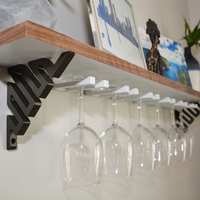 Small DIY Wine Glass Shelf 3D Printing 154457