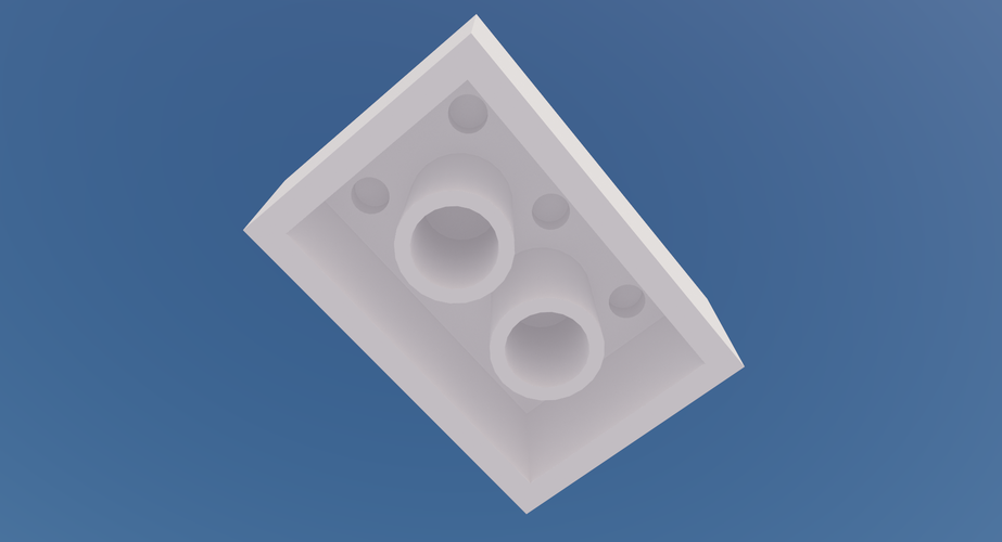 LEGO Brick-2X3-L 3D Print 154667 LEGO Brick-2X3-L 3D Print 154667