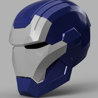 Small Iron Patriot Helmet (Iron Man) 3D Printing 154829