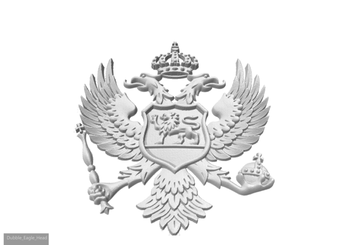 Dobbel_Eagle_Head_Crest 3D Print 154922 Dobbel_Eagle_Head_Crest 3D Print 154922